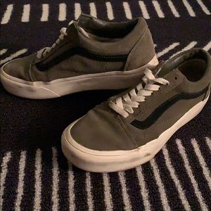 platform snakeskin vans